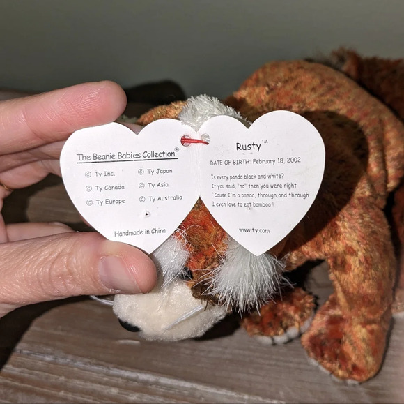 Ty Beanie Baby - RUSTY the Red Panda 5.5" with original tags - Picture 5 of 6